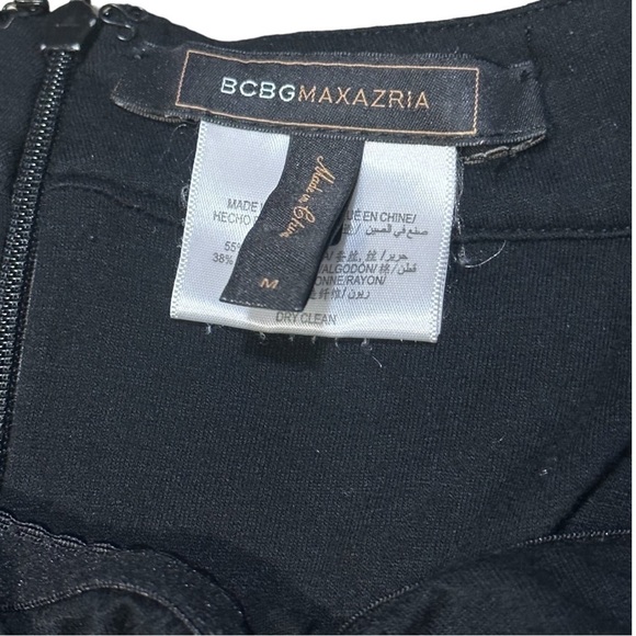 BCBGMaxAzria  Black Sundress With Spaghetti Straps Size M - Picture 5 of 5